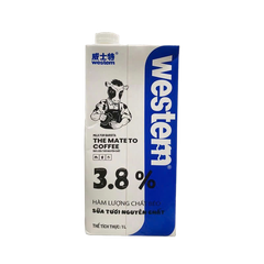 Sữa tươi Western hộp 1 lít