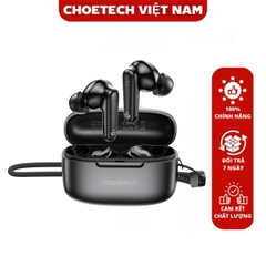 Tai nghe Bluetooth True Wireless Choetech BH-T86 Bluetooth 5.3, 4 Micro ENC, Âm Thanh HiFi (Hàng chính hãng)