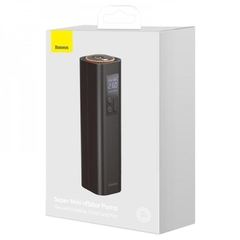 Máy bơm lốp xe thế hệ mới Baseus Super Mini Inflator Pump (12V/ 0.2 ~150PSI, 30L/min, LED Display, Portable Car Pump) CRCQ000001