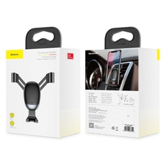 Bộ đế giữ điện thoại khóa tự động dùng cho xe hơi Baseus Mini Gravity Car Holder (Air Outlet Version Car Mount) SUYL-G01