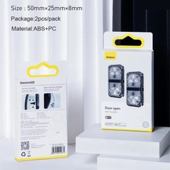 Bộ đèn cảnh báo mở cửa tự động dùng cho xe ô tô Baseus Door Open Warning Light (2pcs/pack, Wireless, Magnetic and Automatically)- CRFZD