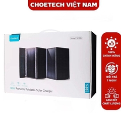 Bộ sạc di động năng lượng mặt trời 40W Choetech SC006 có thể gấp gọn (Hàng chính hãng)