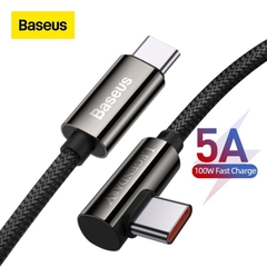 Cáp game C to C sạc nhanh tuyền dữ liệu tốc độ cao CATCS-01 Baseus Legend Series Elbow Fast Charging Data Cable Type-C to Type-C 100W