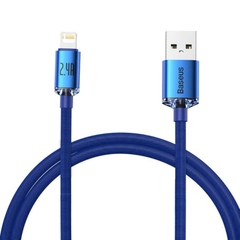Cáp sạc nhanh truyền dữ liệu USB sang Lightning Baseus Crystal Shine Series Fast Charging Data Cable- CAJY