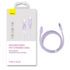 Cáp sạc nhanh Type C-iP Baseus Explorer Series 2 PD 20W (with Smart Temperature Control) CATS