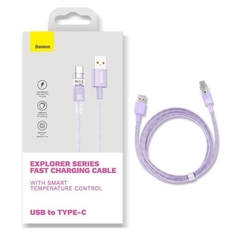 Cáp sạc nhanh USB to Type-C Baseus Explorer Series Fast Charging Cable with Smart Temperature Control 100W CATS