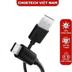 Cáp sạc nhanh và truyền dữ liệu Usb to Micro Choetech AB003 dài 1.2m (Hàng chính hãng)