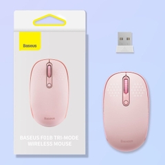 Chuột không dây Bluetooth & 2.4GHz Baseus F01B Tri-Mode Wireless Mouse (1600dpi, 3 in 1 Wireless Mode 2.4GHz/ Bluetooth 5.0/ BT3.0)