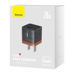 Củ sạc Baseus GaN5 Fast Charger (Mini) 1C 20W Amber Orange CCGP170007