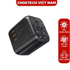 Củ sạc du lịch đa năng 30W thương hiệu Choetech PD5008 (Hàng chính hãng)