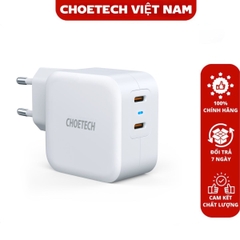 Củ sạc nhanh 2 cổng PD 40w Choetech PD6009 (Hàng Chính Hãng)