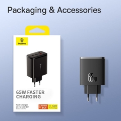 Củ sạc nhanh Baseus Cube Pro Fast Charger 2C+U 65W