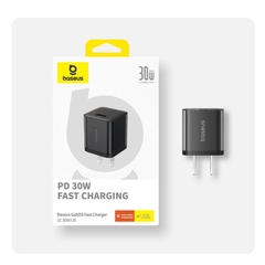 Củ Sạc Nhanh 30W Baseus GaN5S Fast Charger 1C (Nhỏ gọn, sạc nhanh PD/Quick Charge)