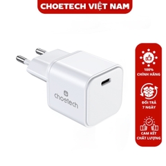 Củ sạc siêu nhanh GaN 100W 1C Choetech PD9031 nhỏ gọn cho laptop và điện thoại (Hàng chính hãng)