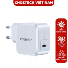 Củ sạc USB C 45w Choetech PD8007 sạc nhanh cho tất cả các thiết bị (Hàng chính hãng)