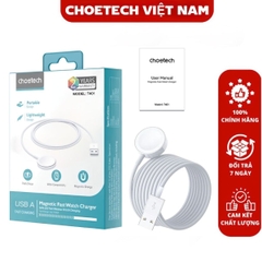 Cáp sạc Apple Watch USB A Choetech T401 công suất 3W dài 1M (Hàng chính hãng)