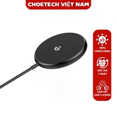 Đế sạc không dây từ tính Choetech T697-F kèm giá đỡ công suất 15w (Hàng chính hãng)