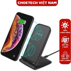 Đế sạc nhanh không dây 15w Choetech T555 dùng sạc cho điện thoại và tai nghe (Hàng chính hãng)