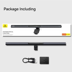 Đèn treo màn hình Baseus i-wok 3 Series Asymmetric Light Source Magnetic Screen Hanging Light (Ra > 95)