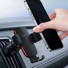 Giá đỡ điện thoại khóa tự động dùng cho xe hơi SUJS000001 Baseus Metal Age Gravity Car Mount (Air Outlet Version - Gắn khe gió máy lạnh)
