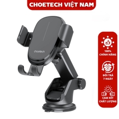 Giá đỡ điện thoại sạc không dây trên ô tô 15W Choetech T203-F (Hàng chính hãng)