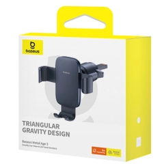 Giá Đỡ Điện Thoại Trên Ô tô Gắn Khe Gió Máy Lạnh Baseus Metal Age 3 Gravity Car Mount (Air Vent Version)