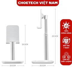 Giá đỡ điện thoại và máy tính bảng Choetech H035 để bàn có thể điều chỉnh độ cao (Hàng chính hãng)