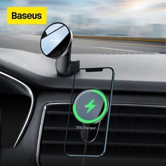 Giá đỡ điện thoại hít nam châm kiêm Sạc không dây dùng trên xe ô tô WXJN-01 Baseus Big Energy Car Mount Wireless Charger 15W