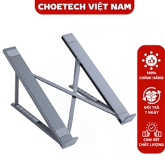 Giá đỡ laptop tản nhiệt gấp gọn Choetech H055 cho máy từ 9 đến 17 inch (Hàng chính hãng)