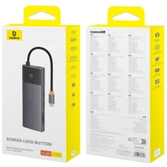 Hub mở rộng kết nối Baseus Metal Gleam Series II 10-in-1 USB HUB