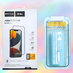 Kính cường lực Kuzoom khung tự dán trong suốt và chống nhìn trộm dành cho tất cả dòng điện iPhone