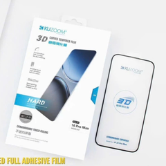 Kính cường lực trong suốt Kuzoom 3D Hard độ cứng 9H  bảo vệ màn hình tối ưu cho dòng iPhone