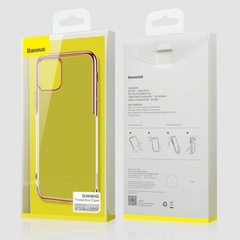 Ốp lưng Silicone dẻo trong suốt viền si Crome màu Baseus Shining Case cho iPhone 11/ Pro/ Pro Max 2019 (Soft TPU Silicone Clear Case) ARAPIPH61S-MD01