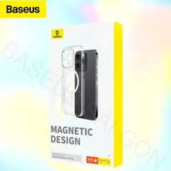 Ốp lưng trong cứng siêu mỏng từ tính Baseus Crystal Series Magnetic cho iPhone 16 Series ( Không ố vàng, hạn chế vân tay)