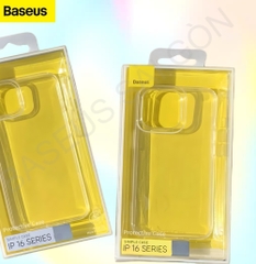 Ốp Lưng Trong Suốt Baseus Simple Clear Case Dùng Cho iPhone 16 Series (Siêu mỏng, trong suốt, hạn chế ố vàng)
