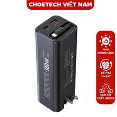 Pin dự phòng kiêm củ sạc 100w Choetech B1012 dung lượng 20000mAh tích hợp cáp sạc đa năng cao cấp (Hàng chính hãng)