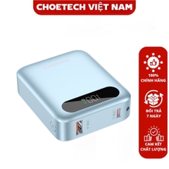 Pin Dự Phòng Sạc Nhanh Choetech B860 Công Suất 22.5W  Dung Lượng 10000mAh Tích Hợp Dây Đeo Cáp Sạc C to C (Hàng chính hãng)