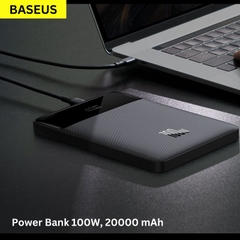 Pin Sạc Dự Phòng Cao cấp Siêu Nhanh 100W Cho Điện Thoại, Laptop Baseus Blade Power Digital Display Fast Charging Power bank 20000mAh