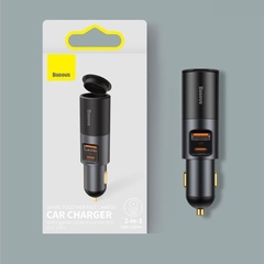 Tẩu sạc nhanh mở rộng 120W Baseus Share Together Fast Charge dùng cho xe hơi (120W, TypeC/USB Port, QC/PD3.0 Car Quick Charger with Cigarette Lighter Expansion Port)
