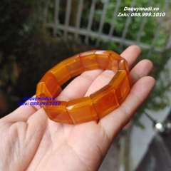 VÒNG TAY NAM ĐÁ MÃ NÃO VÀNG CAM - HÀNG ĐẸP