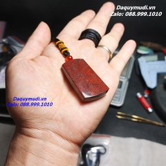MẶT DÂY CHUYỀN ĐÁ NGỌC BÍCH ĐỎ TỰ NHIÊN