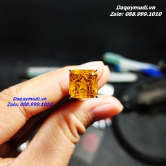 MẶT NHẪN SAO VÀNG ĐÁ MÀU VÀNG