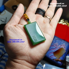 Dây Chuyền Ngọc Màu Xanh Lục Cho Nam - Hàng VIP