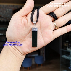 DÂY CHUYỀN NGỌC BÍCH MÀU ĐEN BỌC BẠC