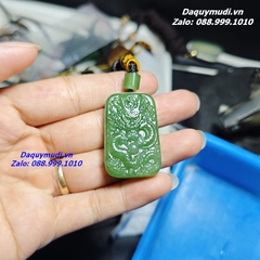 MẶT DÂY CHUYỀN HÌNH RỒNG NGỌC BÍCH XANH
