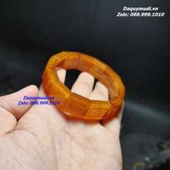 VÒNG TAY NAM ĐÁ MÃ NÃO VÀNG CAM - HÀNG ĐẸP