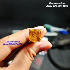 MẶT NHẪN SAO VÀNG ĐÁ MÀU VÀNG