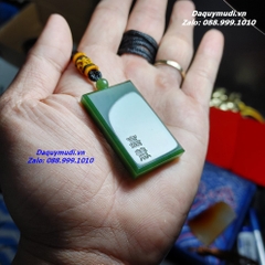 Dây Chuyền Ngọc Màu Xanh Lục Cho Nam - Hàng VIP