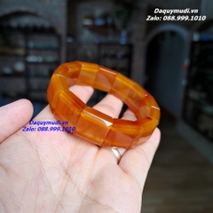 VÒNG TAY NAM ĐÁ MÃ NÃO VÀNG CAM - HÀNG ĐẸP