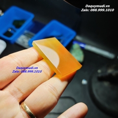 MẶT DÂY CHUYỀN VÔ SỰ BÀI ĐÁ MÃ NÃO VÀNG CAM TỰ NHIÊN